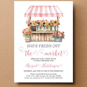 Fresh Off the Market Bridal Shower Invitation