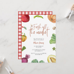 Fresh off the market bridal shower  invitation