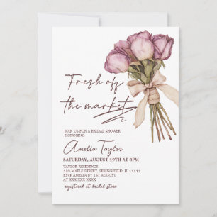 Fresh Off The Market Bridal Shower Invitation