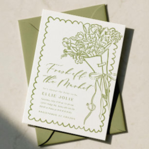 Fresh Off the Market Bridal Shower Invitation Temp