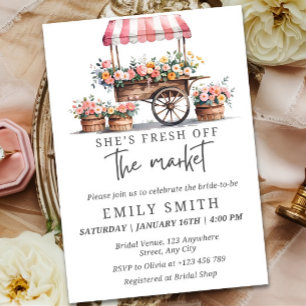 Fresh Off The Market Bridal Shower Invitation Temp