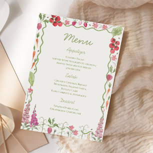 Fresh off the Market Bridal Shower Menu