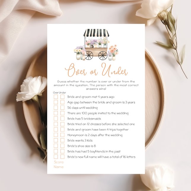 Fresh Off The Market Bridal Shower Over or Under (Creator Uploaded)