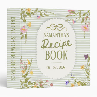 Fresh off the market bridal shower Recipe Book Binder