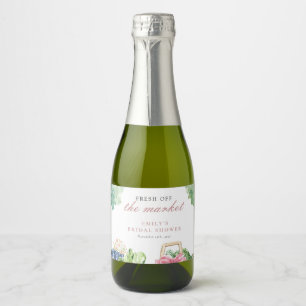 Fresh Off The Market Bridal Shower Sparkling Wine Label