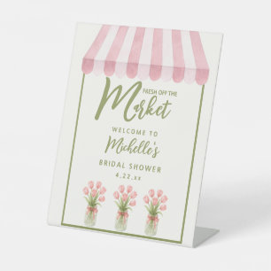 Fresh Off The Market Bridal Shower Tabletop Sign