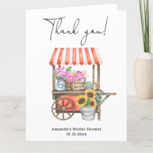 Fresh Off the Market Bridal Shower Thank you Card