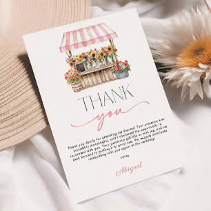 Fresh off the Market Bridal Shower Thank You Card