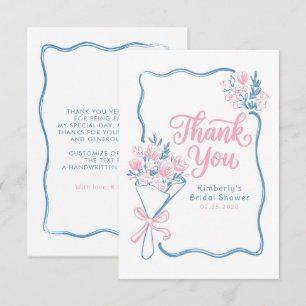 Fresh Off The Market Bridal Shower Thank You Card