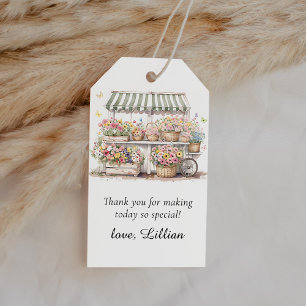 Fresh Off The Market Bridal Shower Thank You Favor Gift Tags