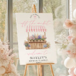 Fresh Off The Market Bridal Shower Welcome Sign<br><div class="desc">This bridal shower welcome sign features a flower shop design. The script heading is an image that cannot be edited. All of the other text is fully editable. For more advanced customization of this design,  simply select the "Customize It" button above.</div>