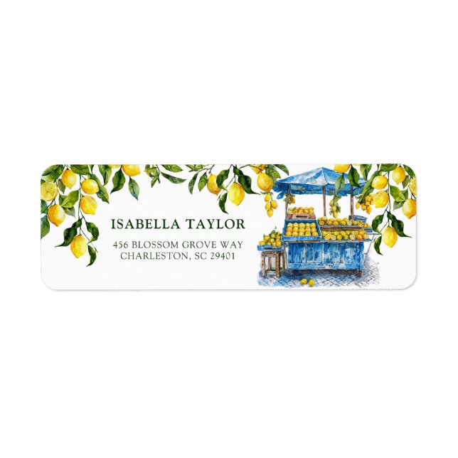 Fresh Off The Market Citrus Lemon Bridal Shower  (Front)