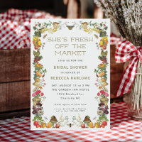Fresh Off The Market Farmer Vintage Bridal Shower