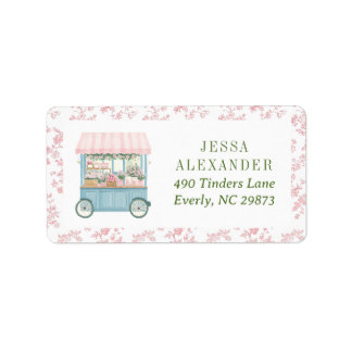 Fresh Off The Market Farmer's Bridal Shower Return Label