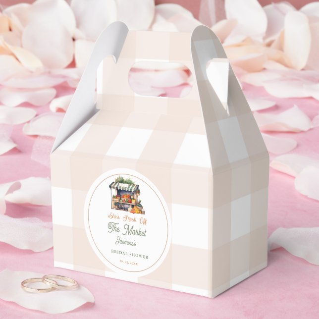 Fresh Off The Market Farmers Market Bridal Shower  Favor Box (Wedding)