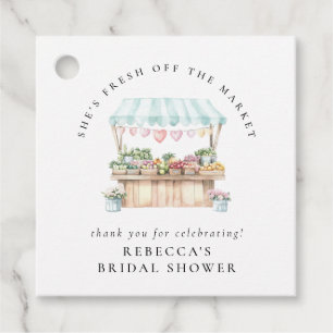 Fresh Off The Market Farmers Market Bridal Shower  Favour Tags