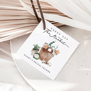 Fresh Off The Market Farmers Market Bridal Shower Favour Tags