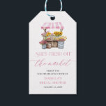 Fresh Off The Market Farmers Market Bridal Shower Gift Tags<br><div class="desc">Fresh Off The Market and full of charm! 🛒💐 These adorable bridal shower gift tags are the perfect finishing touch for your farmers market–themed celebration. Featuring sweet pink wildflowers and rustic details, they’re ideal for attaching to favours, baskets, or bridal shower gifts. 🌸🍓 Add a touch of fresh-picked love to...</div>