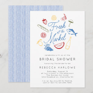 Fresh Off The Market Farmers Market Bridal Shower Invitation