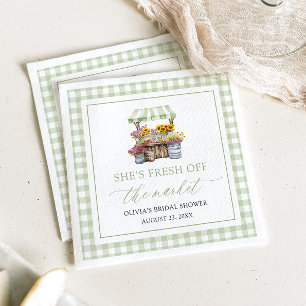Fresh Off The Market Farmers Market Bridal Shower Napkin