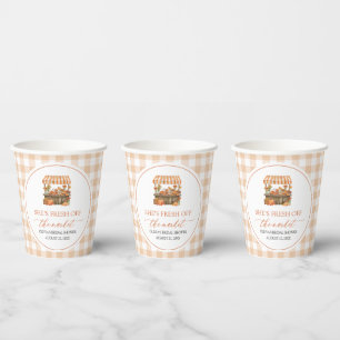 Fresh Off The Market Farmers Market Bridal Shower Paper Cups