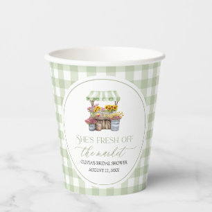Fresh Off The Market Farmers Market Bridal Shower Paper Cups