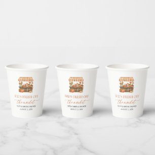 Fresh Off The Market Farmers Market Bridal Shower Paper Cups