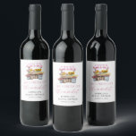 Fresh Off The Market Farmers Market Bridal Shower Wine Label<br><div class="desc">Fresh Off The Market and ready to toast! 🛒🍷Add a sweet, rustic touch to your bridal shower bottles with this charming wine label, featuring soft pink wildflowers and vintage farmers market flair. Whether you're gifting wine, sparkling juice, or bubbly favours, this label turns any bottle into a beautiful keepsake. 🌸💐...</div>
