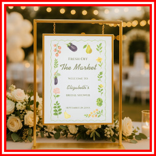 Fresh Off The Market Farmers Market Welcome Sign