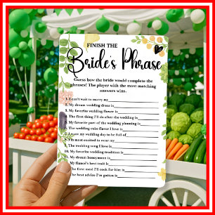 Fresh Off The Market Finish The Brides Phrase Game