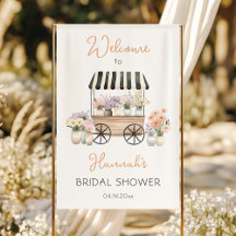 Fresh Off The Market Floral Bridal Shower Welcome