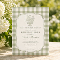 Fresh Off the Market Gingham Bridal Shower