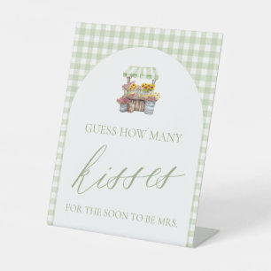 Fresh Off The Market Guess How Many Kisses Sign
