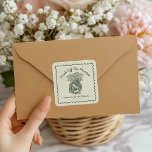 Fresh Off The Market Hand Drawn Bridal Shower Square Sticker<br><div class="desc">Seal your celebration in style with this Fresh Off The Market Hand Drawn Bridal Shower Sticker. Featuring charming illustrated details and playful market-inspired design,  it’s perfect for favors,  envelopes,  and party décor.</div>