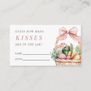 Fresh Off The Market How Many Kisses Bridal Enclosure Card