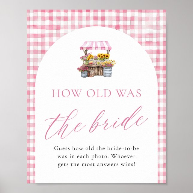 Fresh Off The Market How Old Was The Bride Sign (Front)