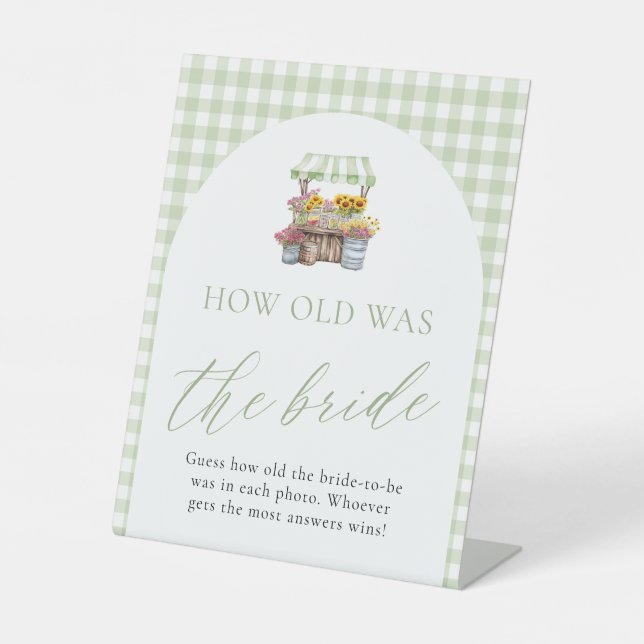 Fresh Off The Market How Old Was The Bride Sign (Front)