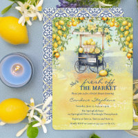 Fresh Off The Market Lemon Stand Bridal Shower