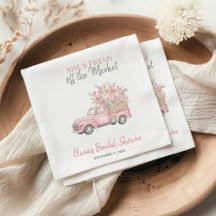 Fresh Off The Market Pink Truck Bridal Shower