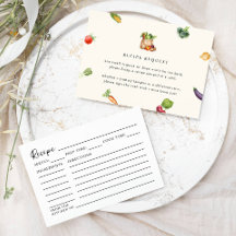 Fresh Off The Market Recipe Request Bridal Shower