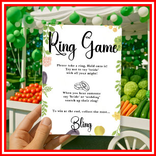 Fresh Off The Market Ring Game Bridal Shower Games