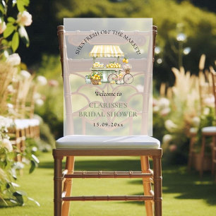 Fresh Off The Market Summer Citrus Bridal Shower  Acrylic Sign