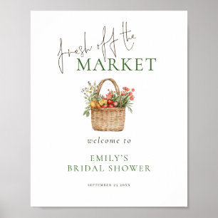 Fresh off the Market welcome to Bridal Shower Poster