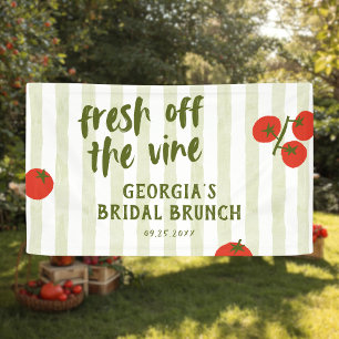 Fresh Off The Vine Tomato Bridal Shower Banner