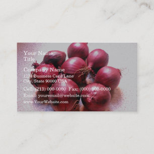 Fresh onions business card