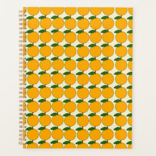 Fresh Orange Fruit Pattern Planner