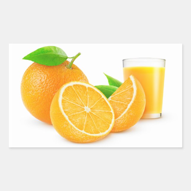 Fresh orange juice sticker (Front)