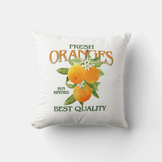 Fresh Oranges - Best Quality Throw Pillow
