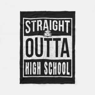 Fresh Out Of High School Cl Of 2026 Funny Fleece Blanket