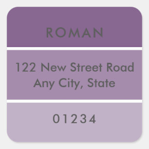 Fresh Paint Purple Paint Chip Address Label